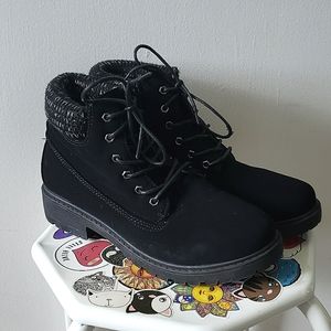 Black booties size 8